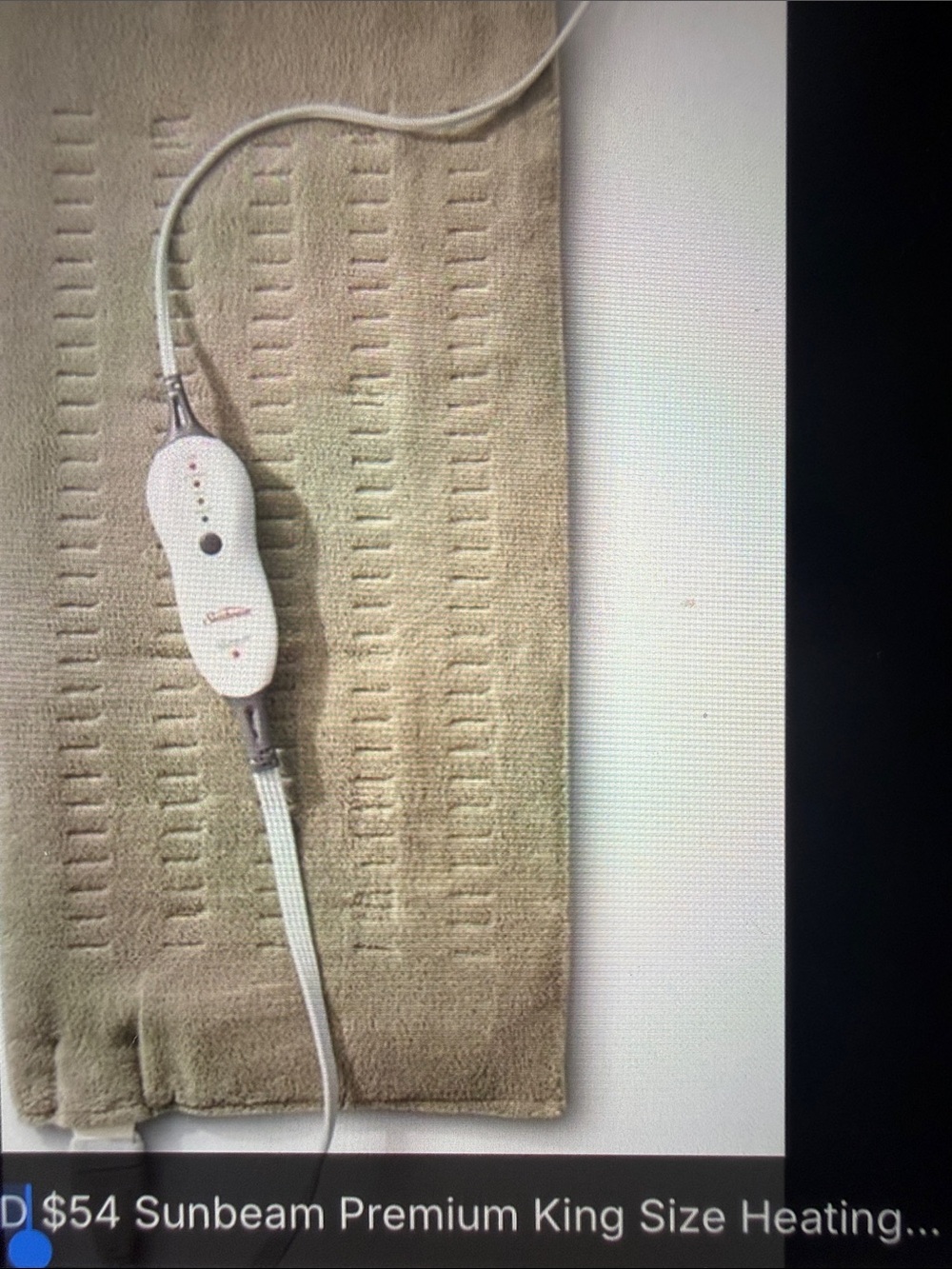 Sunbeam King Size Heating Pad